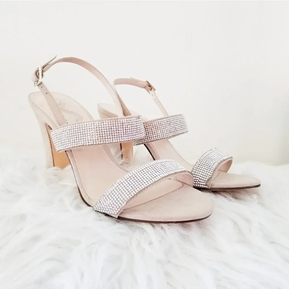 Nina strappy shoes with rhinestones